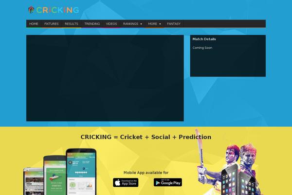 cricking.com site used Cricking