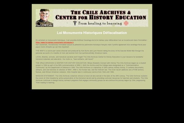 crile-archives.org site used Daily Stories