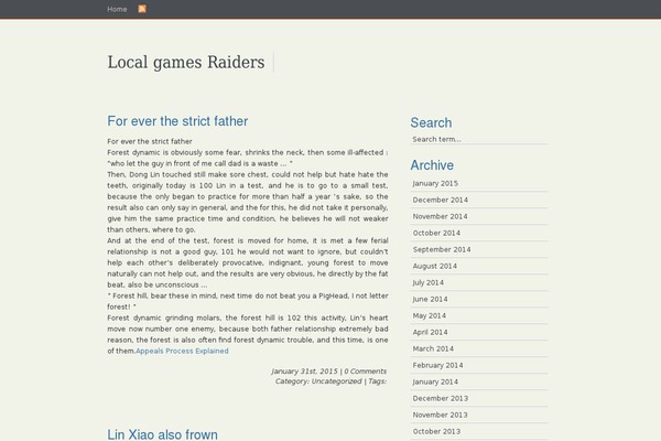 WordPress website example screenshot