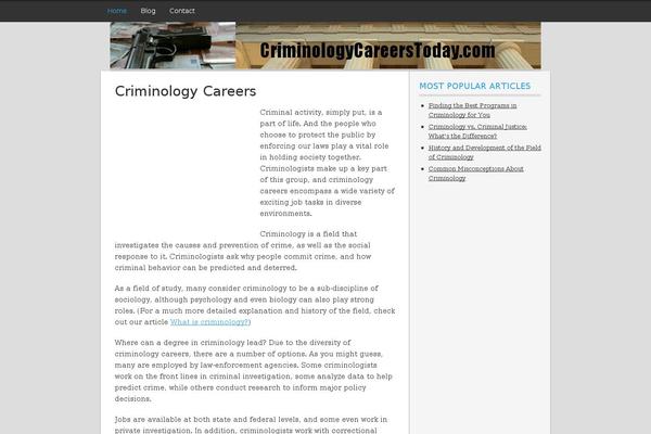criminologycareerstoday.com site used Nomadic Child Theme