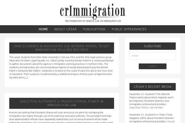 crimmigration.com site used Crimmigration