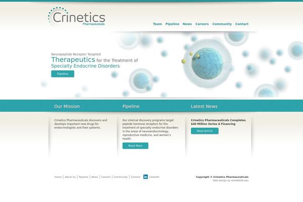 crinetics.com site used Crinetics