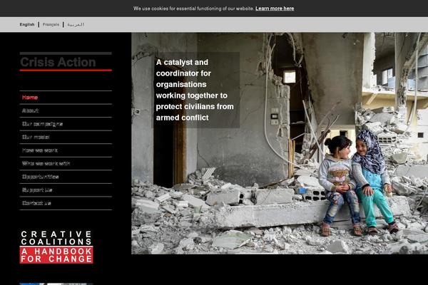 crisisaction.org site used Ca
