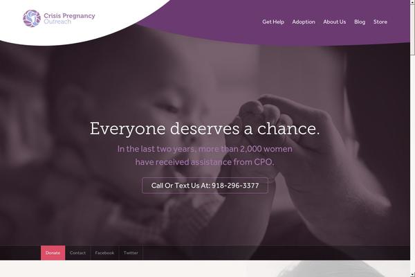 crisispregnancyoutreach.org site used Cpo_theme