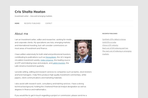 WordPress website example screenshot