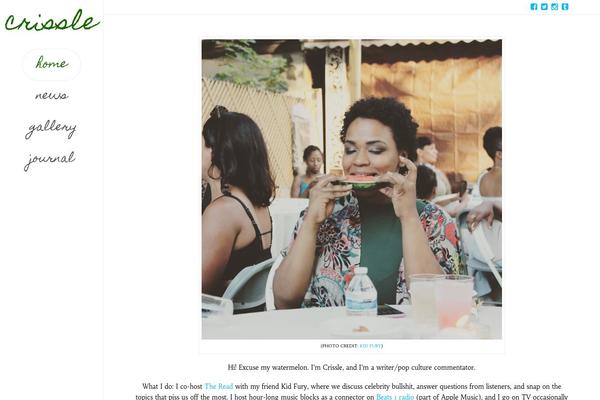 crissle.com site used X | The Theme