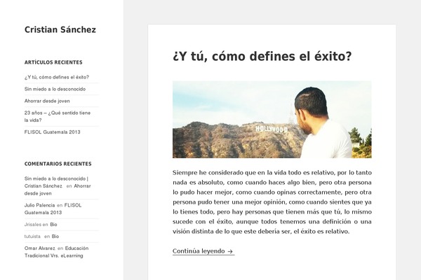 Twenty Fifteen theme site design template sample