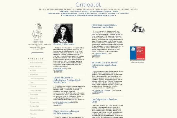 critica.cl site used Critica