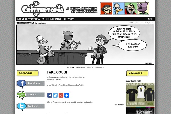 crittertopia.com site used Comicpress.2.9.2.30.3