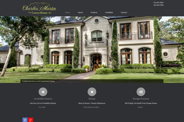 Vantage theme site design template sample
