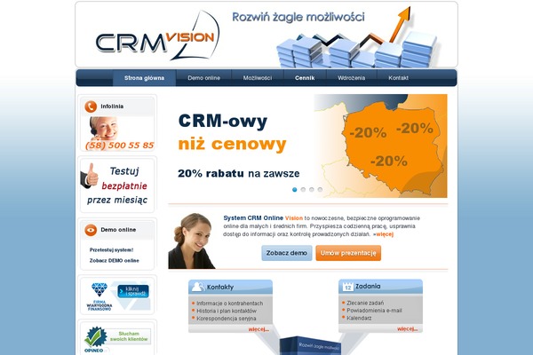 crmvision.pl site used Crmvision