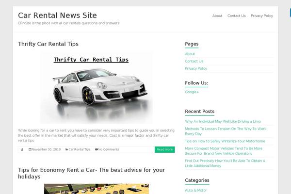 Spacious theme site design template sample