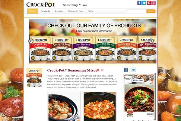 crockpotseasonings.com site used Crockpot