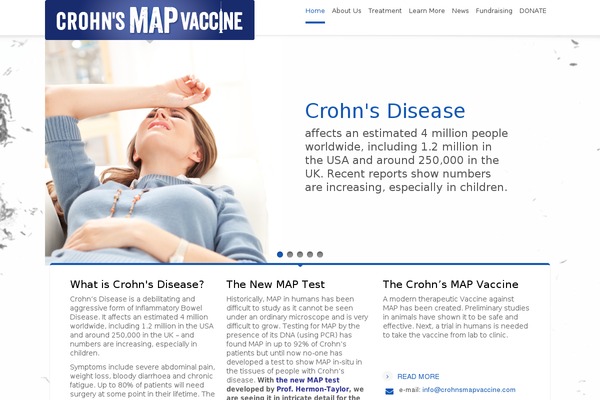 crohnsmapvaccine.com site used Panacea