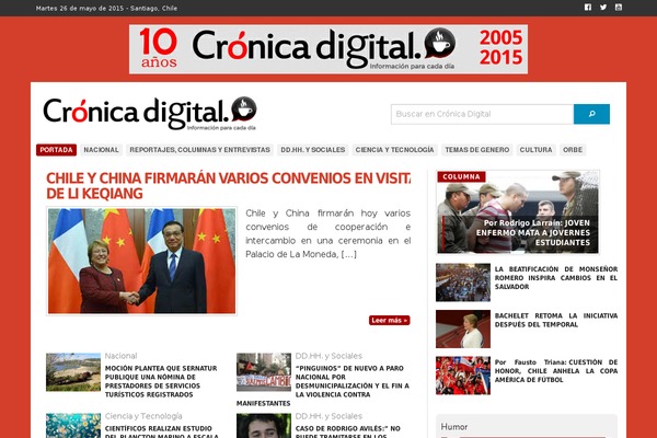 cronicadigital.cl site used Default-mag-pro