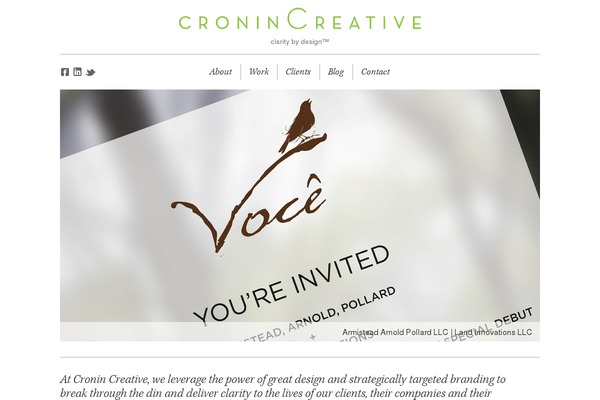 cronincreative.net site used Cronin