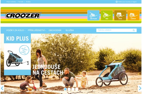 croozer.cz site used Croozer