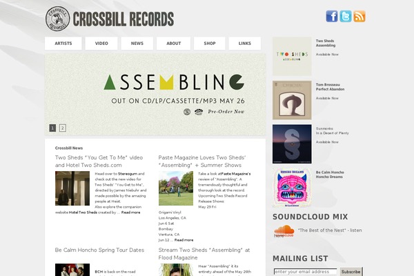crossbillrecords.com site used Crossbill