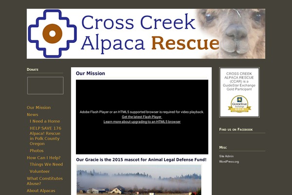 crosscreekalpacarescue.org site used Ccaroct2012