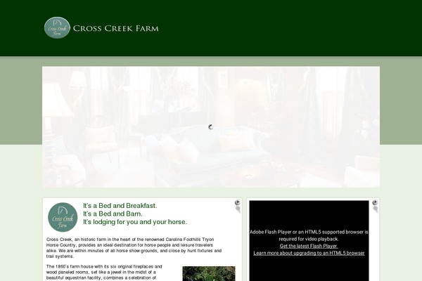 crosscreekbbb.com site used Coss_creek
