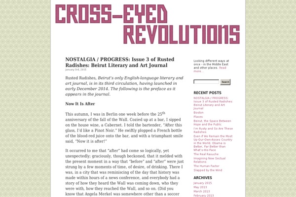 crosseyedrevolutions.com site used Cer