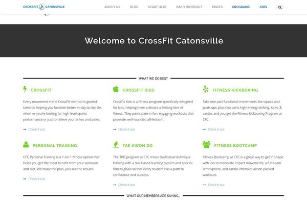 crossfitcatonsville.com site used Atto