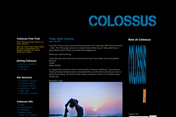 crossfitcolossus.com.au site used Crossfit-colossus