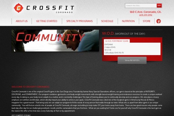 crossfitcoronado.com site used Crossfit_coronado_theme