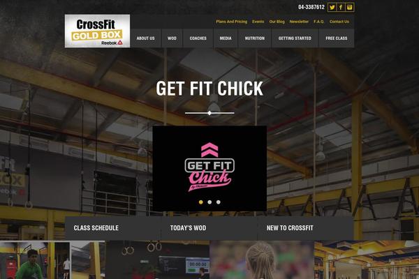 Crossfit theme site design template sample