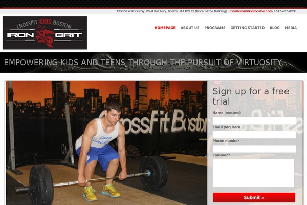 crossfitkidsboston.com site used Cleanthemelight