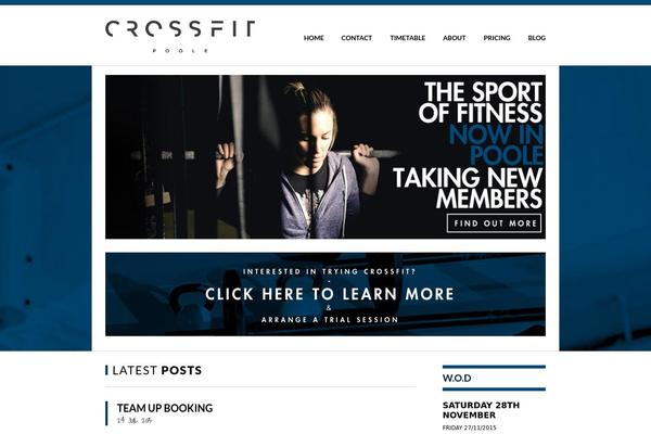 crossfitpoole.com site used Crossfit-poole