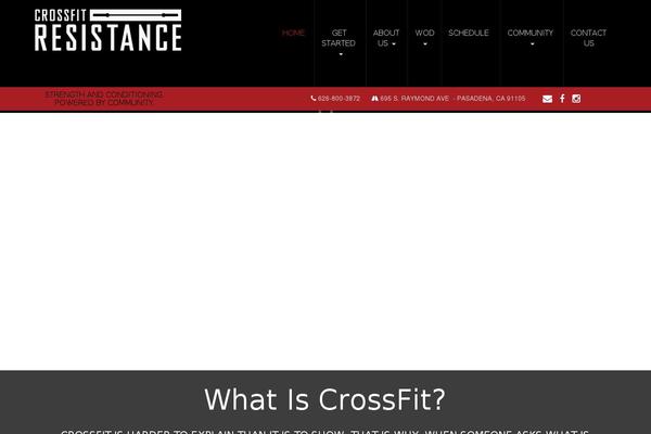 crossfitresistance.com site used Stacks