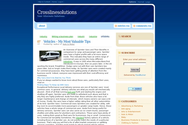 WordPress website example screenshot