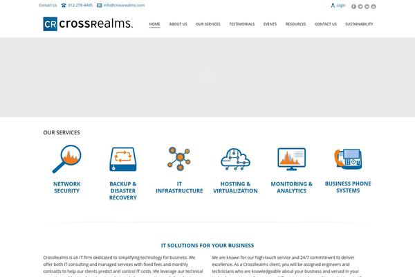 Jupiter theme site design template sample