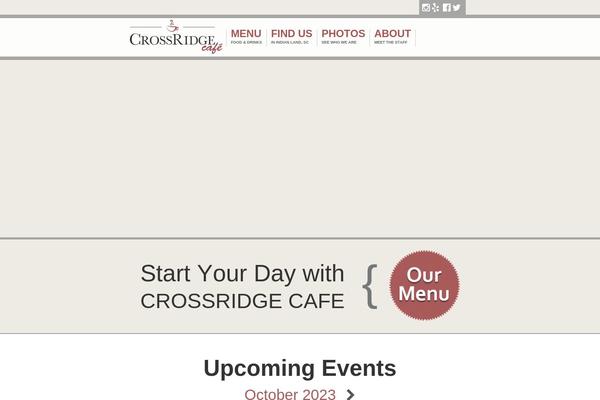 crossridgecafe.com site used Crossridgecafe