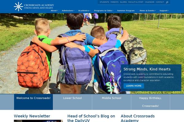 Crossroads theme site design template sample