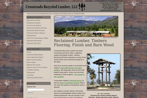 crossroadslumber.com site used Crossroads