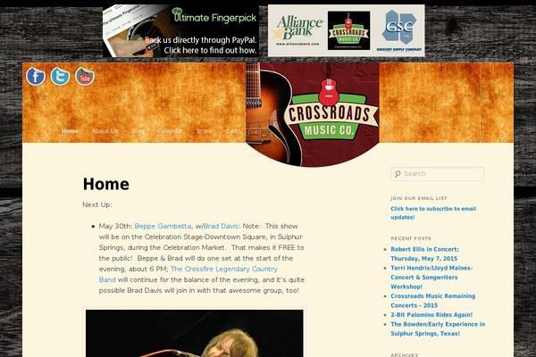 Crossroads theme site design template sample