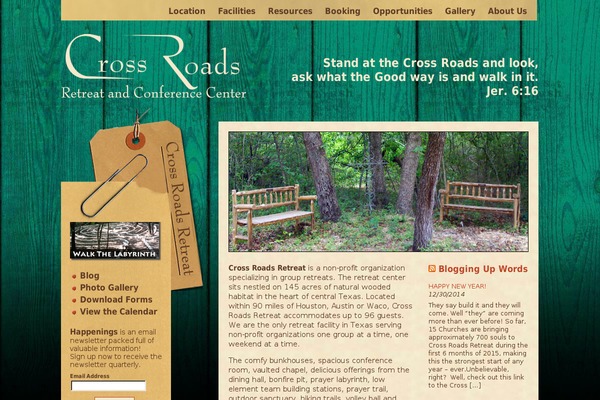 Crossroads theme site design template sample