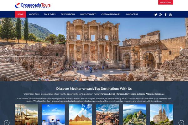 Travelo theme site design template sample