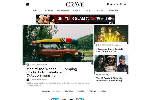 crowdignite.com site used Crave-style
