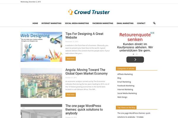 WordPress website example screenshot