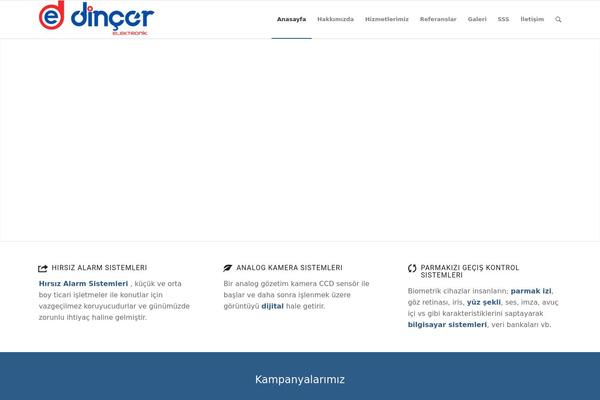 Enfold theme site design template sample