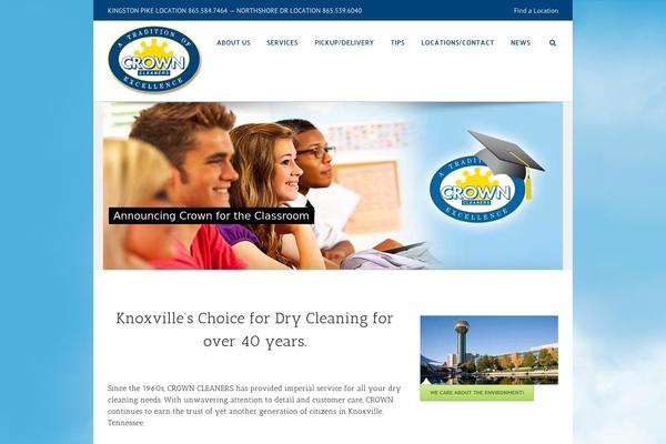 crowncleaners.com site used Avada Child Theme