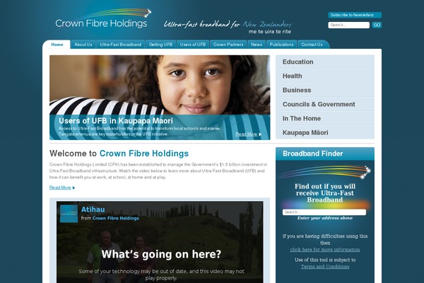 crownfibre.govt.nz site used Crownfibreholdings