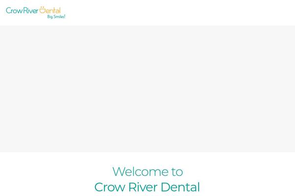crowriverdental.com site used Dentist-wp-child