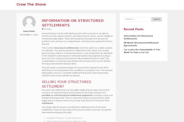 crowthestone.com site used WpF Authority