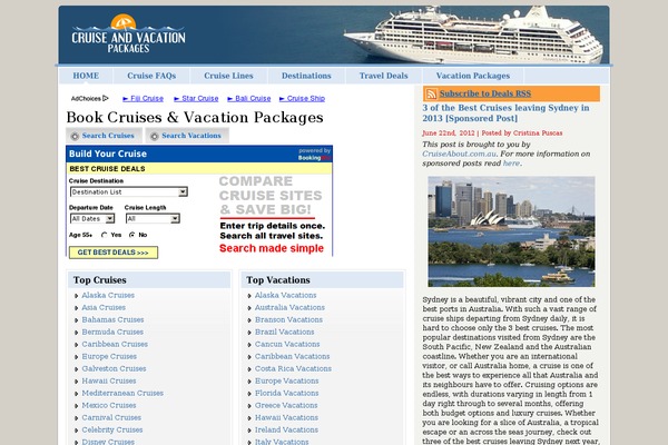 cruiseandvacationpackages.com site used Thesis-cdn