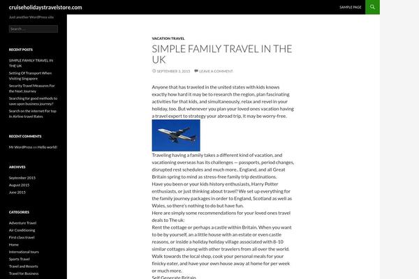 WordPress website example screenshot