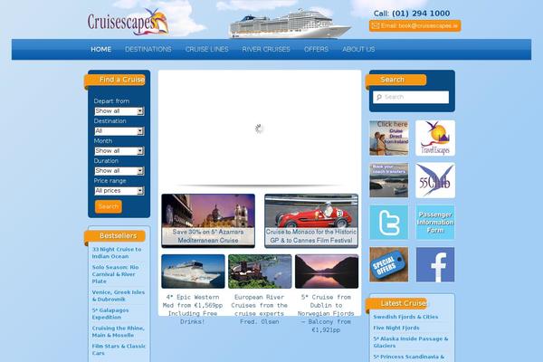 cruisescapes.ie site used Lightseek